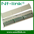 0.5U 24 port white utp patch panel